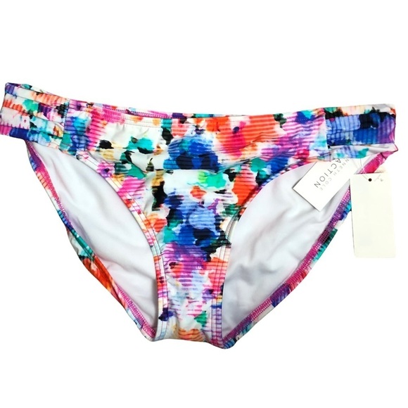 Kenneth Cole Reaction Floral Swim Bottom NWT - Picture 1 of 2